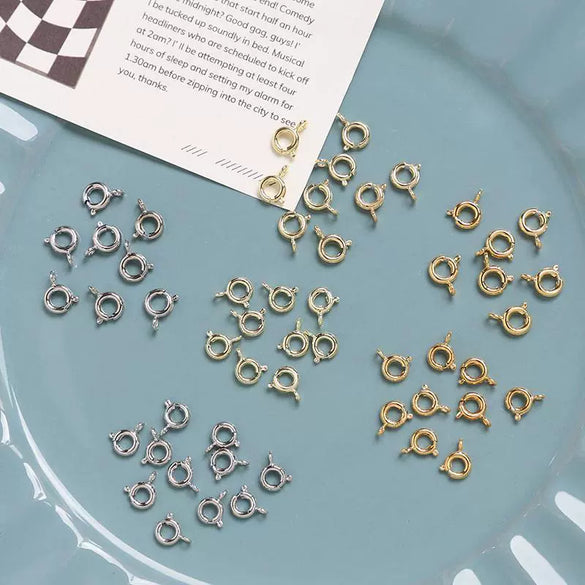 Coated Metal Spring Buckle Hanging Connection Tail Buckle Diy Handmade Jewelry Necklace Pendant Accessories
