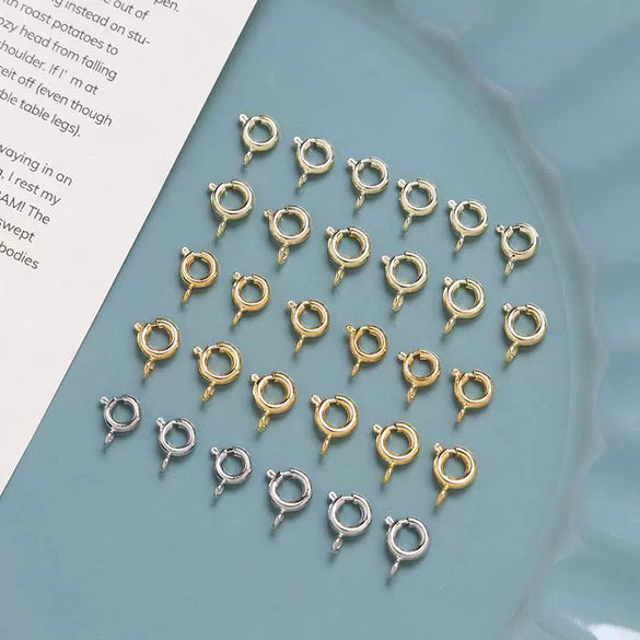 Coated Metal Spring Buckle Hanging Connection Tail Buckle Diy Handmade Jewelry Necklace Pendant Accessories