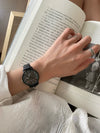 College Style Women's Alloy Case Ordinary Glass Mirror Quartz Digital Scale Retro Artistic Leisure Watch