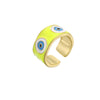 Hecheng Ornament Colorful Oil Necklace Eye Ring Devil'S Eye Opening Ring Adjustable Ornament