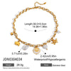 Color Rope Titanium Steel And Stainless Steel Necklace With Geometric Pattern And Electroplating For Women