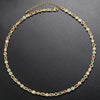Colored Diamond Copper Zircon Chain Sweet Style Irregular Geometric Bracelet Necklace For Women With Electroplating