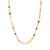 Colored Glaze Craft Titanium Steel Necklace Bracelet Suit Electroplated O Chain Fashion Geometric Unisex