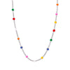 Colored Glaze Craft Titanium Steel Necklace Bracelet Suit Electroplated O Chain Fashion Geometric Unisex