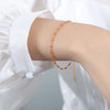 Colored Glaze Craft Titanium Steel Necklace Bracelet Suit Electroplated O Chain Fashion Geometric Unisex