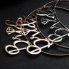 Colorful Bride Letter Alloy Headband Electroplated Letter Hair Band For Children Photography And Wedding
