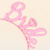 Colorful Bride Letter Alloy Headband Electroplated Letter Hair Band For Children Photography And Wedding