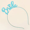 Colorful Bride Letter Alloy Headband Electroplated Letter Hair Band For Children Photography And Wedding
