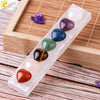 Colorful Crystal Semi Precious Stone Love Heart Decoration With Handmade Plaster Base Rectangular Shape