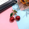 Colorful Fruit Crystal Brooch With Fresh Grape Strawberry Radish Design For Women's Silk Scarf And Cardigan Accessories