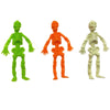 Colorful Plastic Skull And Ghost Trick Ring Doll Toy For Children Halloween Novelty Toy
