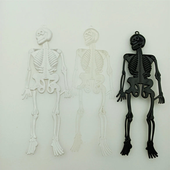 Colorful Plastic Skull And Ghost Trick Ring Doll Toy For Children Halloween Novelty Toy