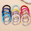 Colorful Soft Pottery Letter Bracelet Minimalist Style For Women And Unisex