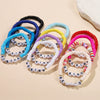 Colorful Soft Pottery Letter Bracelet Minimalist Style For Women And Unisex