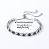 Colorful Zircon Glass Inlaid Light Luxury Style Copper Golden Plated Tennis Chain Bracelet For Women