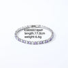 Colorful Zircon Glass Inlaid Light Luxury Style Copper Golden Plated Tennis Chain Bracelet For Women