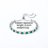 Colorful Zircon Glass Inlaid Light Luxury Style Copper Golden Plated Tennis Chain Bracelet For Women