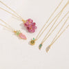 Commute Fruit Copper 14k Gold Plated Zircon Necklace In Bulk