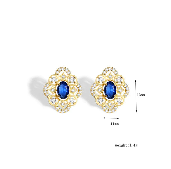 Commute Solid Color Sterling Silver Inlay Rhinestones Women'S