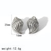 Conch Titanium Steel Stainless Steel Electroplated Women's Exaggerated Natural Style Earrings