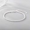 Cool Twist Women's S925 Sterling Silver Woven Hemp Rope Geometric U Shaped Electroplated Gold Bracelet