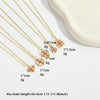 Copper 14K Gold Plated Inlay Heart Shape Zircon Pendant Necklace