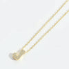 Copper 14K Gold Plated Vintage Style Simple Style Commute Inlay Letter Zircon Pendant Necklace