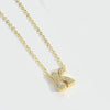Copper 14K Gold Plated Vintage Style Simple Style Commute Inlay Letter Zircon Pendant Necklace