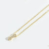 Copper 14K Gold Plated Vintage Style Simple Style Commute Inlay Letter Zircon Pendant Necklace