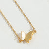 Copper 14K Gold Plated Vintage Style Simple Style Plating Inlay Butterfly Zircon Pendant Necklace