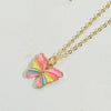 Copper 14K Gold Plated Vintage Style Simple Style Plating Inlay Butterfly Zircon Pendant Necklace