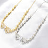 Copper 18K Gold Plated Casual Simple Style Shiny Inlay Bow Knot Zircon Bracelets Necklace