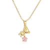 Copper 18K Gold Plated Cute Simple Style Commute Inlay Little Bear Star Zircon Pendant Necklace