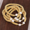Copper 18K Gold Plated Elegant Vintage Style Simple Style Plating Inlay Round Artificial Pearls Bracelets
