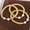 Copper 18K Gold Plated Elegant Vintage Style Simple Style Plating Inlay Round Artificial Pearls Bracelets