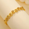 Copper 18K Gold Plated Glam Shiny Plating Inlay Solid Color Zircon Bracelets