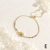 Copper 18K Gold Plated IG Style Ethnic Style Commute Devil's Eye Enamel Inlay Zircon Bracelets