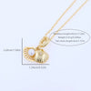 Copper 18K Gold Plated Inlay Starfish Shell Artificial Pearls Zircon Pendant Necklace