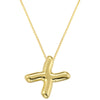 Copper 18K Gold Plated Letter Pendant Necklace