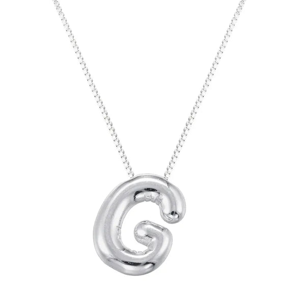 Copper 18K Gold Plated Letter Pendant Necklace