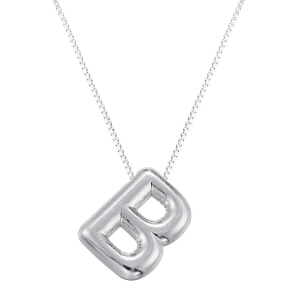 Copper 18K Gold Plated Letter Pendant Necklace