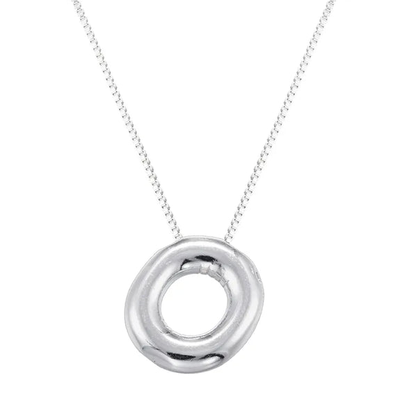 Copper 18K Gold Plated Letter Pendant Necklace