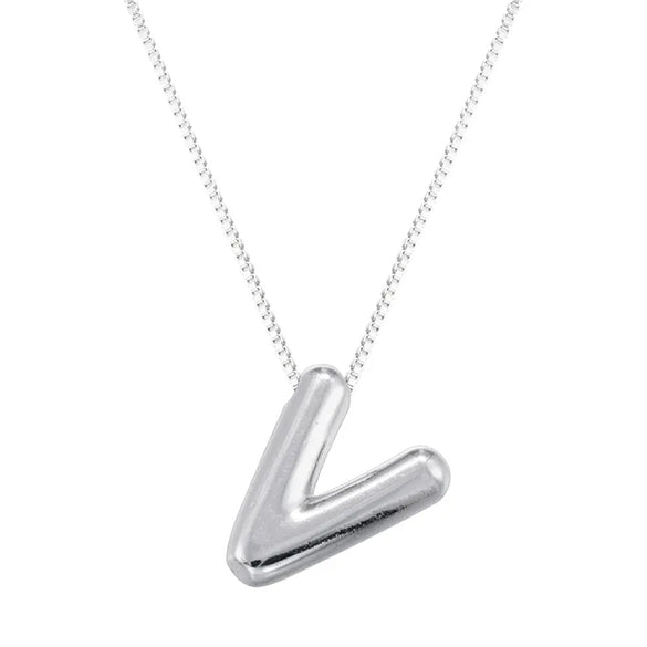 Copper 18K Gold Plated Letter Pendant Necklace