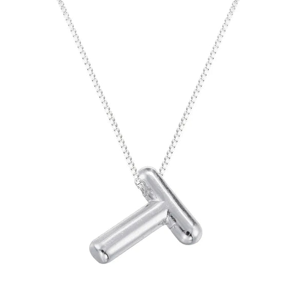 Copper 18K Gold Plated Letter Pendant Necklace