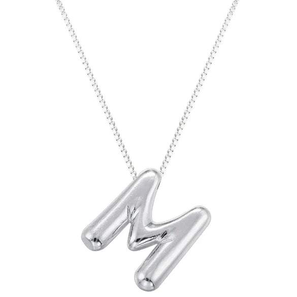 Copper 18K Gold Plated Letter Pendant Necklace