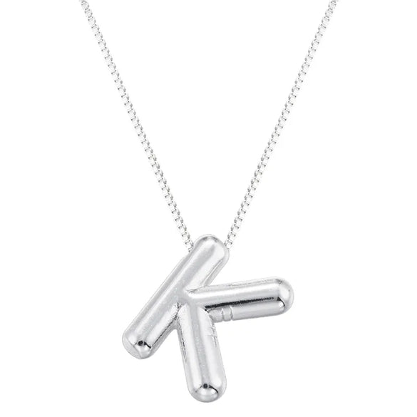 Copper 18K Gold Plated Letter Pendant Necklace