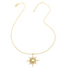 Copper 18K Gold Plated Modern Style Simple Style Plating Inlay Sun Moon Zircon Pendant Necklace