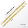 Copper 18K Gold Plated Plating Inlay Flower Petal Zircon Bracelets Necklace Jewelry Set