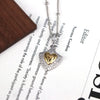 Copper 18K Gold Plated Plating Inlay Pentagram Moon Heart Shape Zircon Pendant Necklace
