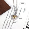 Copper 18K Gold Plated Plating Inlay Pentagram Moon Heart Shape Zircon Pendant Necklace